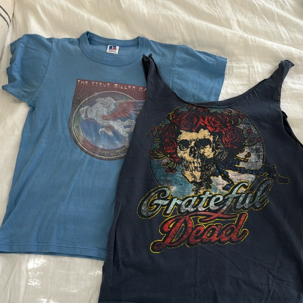 Vintage Steve Miller Band + Grateful Dead tees